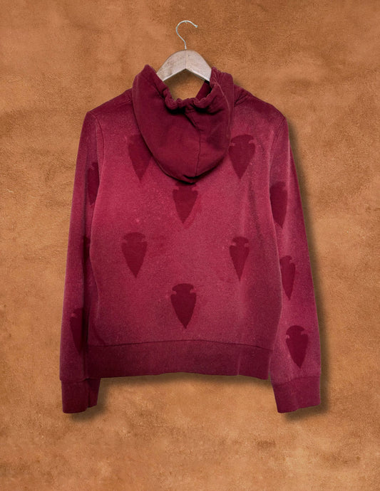Upcycled Vintage Hoodie- 44 x 25 Arrowhead