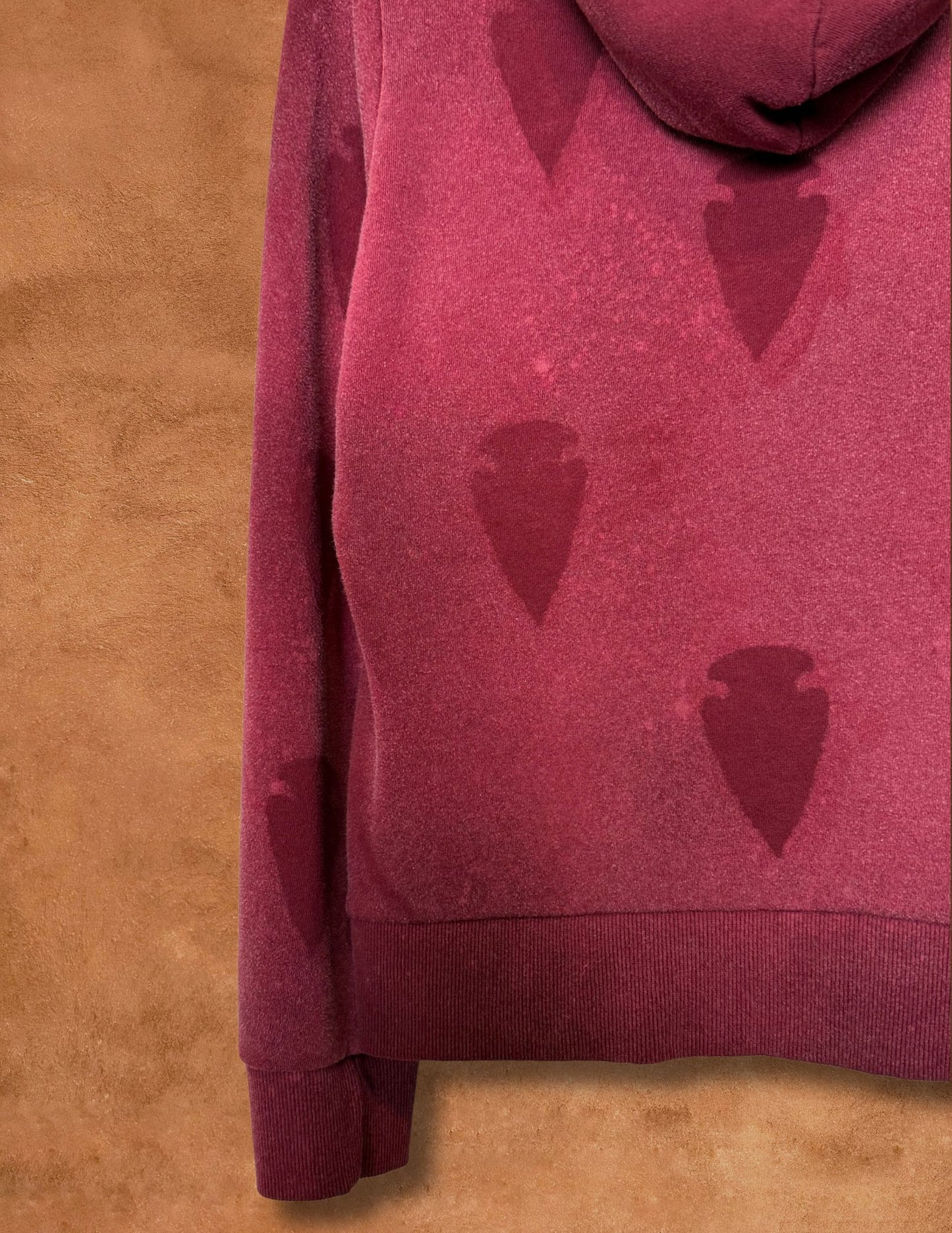 Upcycled Vintage Hoodie- 44 x 25 Arrowhead