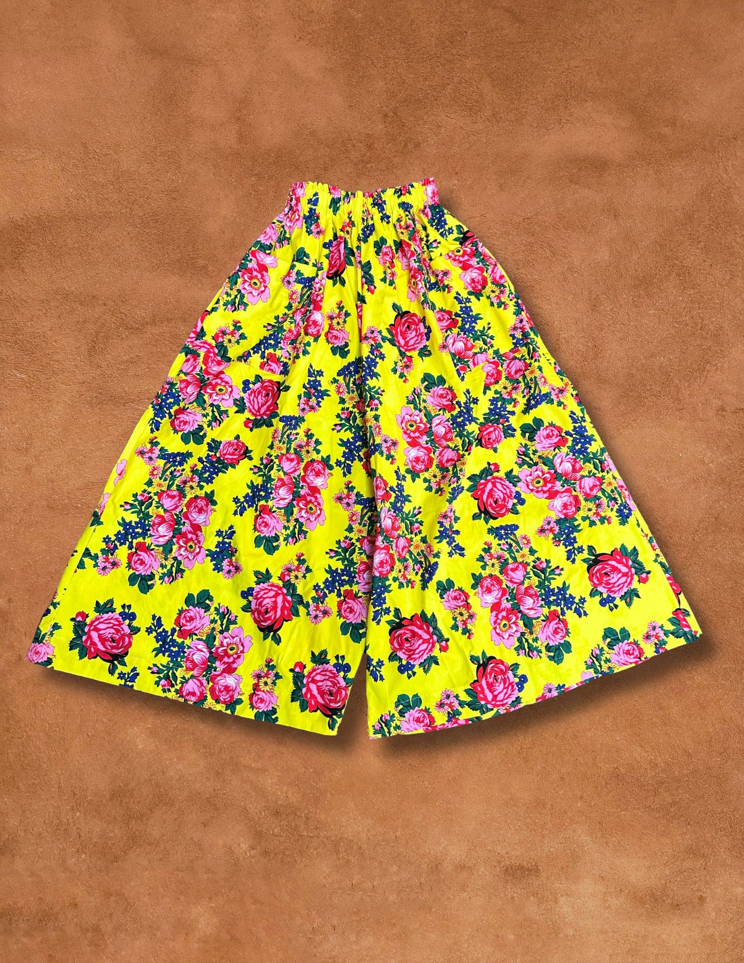 + Limited Edition Wide Leg Pant - Yellow Sáanii Rose +