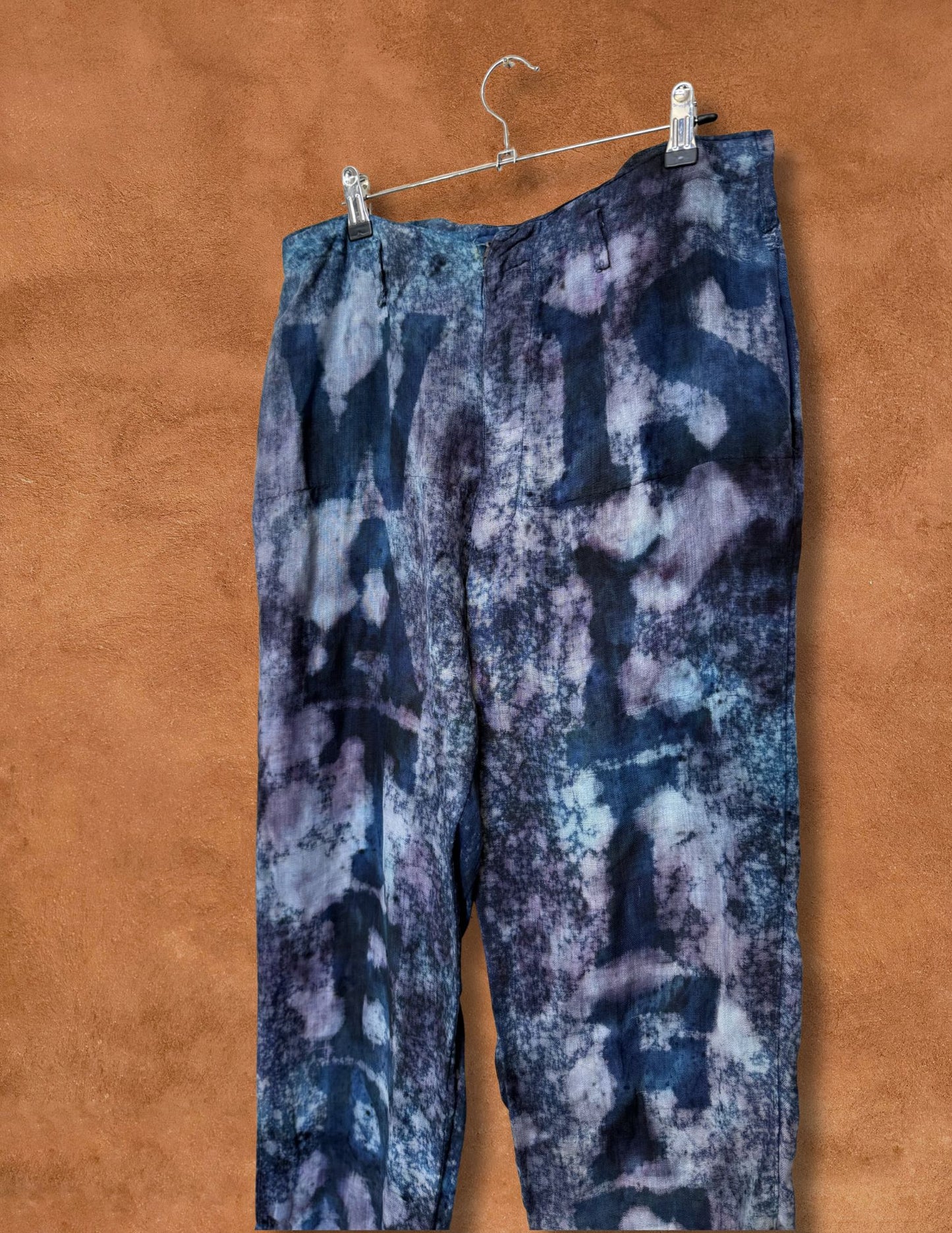 Upcycled Vintage 40s Linen Workwear Pant -Water is Life