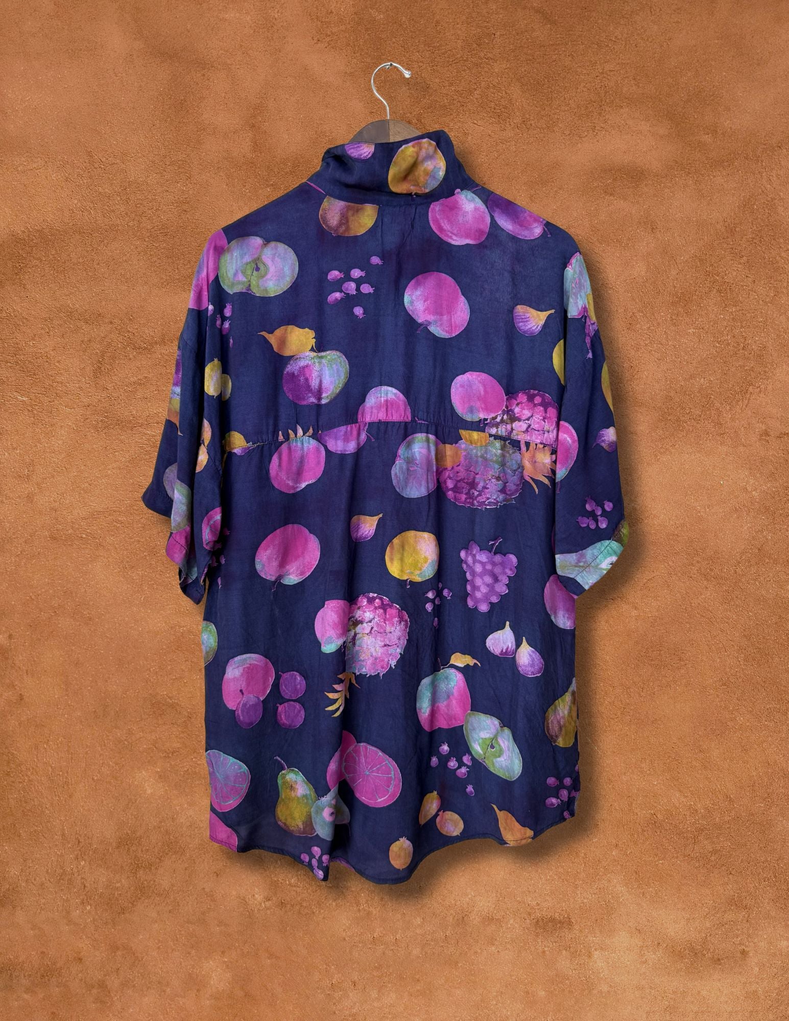 Upcycled Vintage 80s Tutti Frutti Shirt 50 x 30