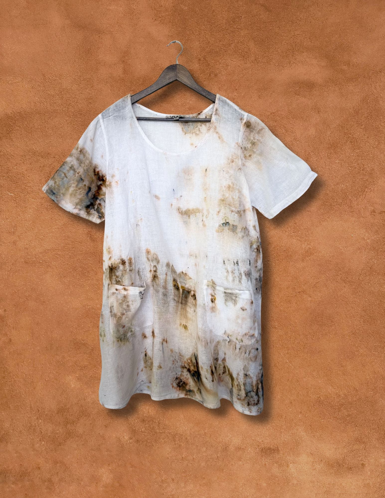 Upcycled Vintage Linen Gauze Tunic 48 x 37