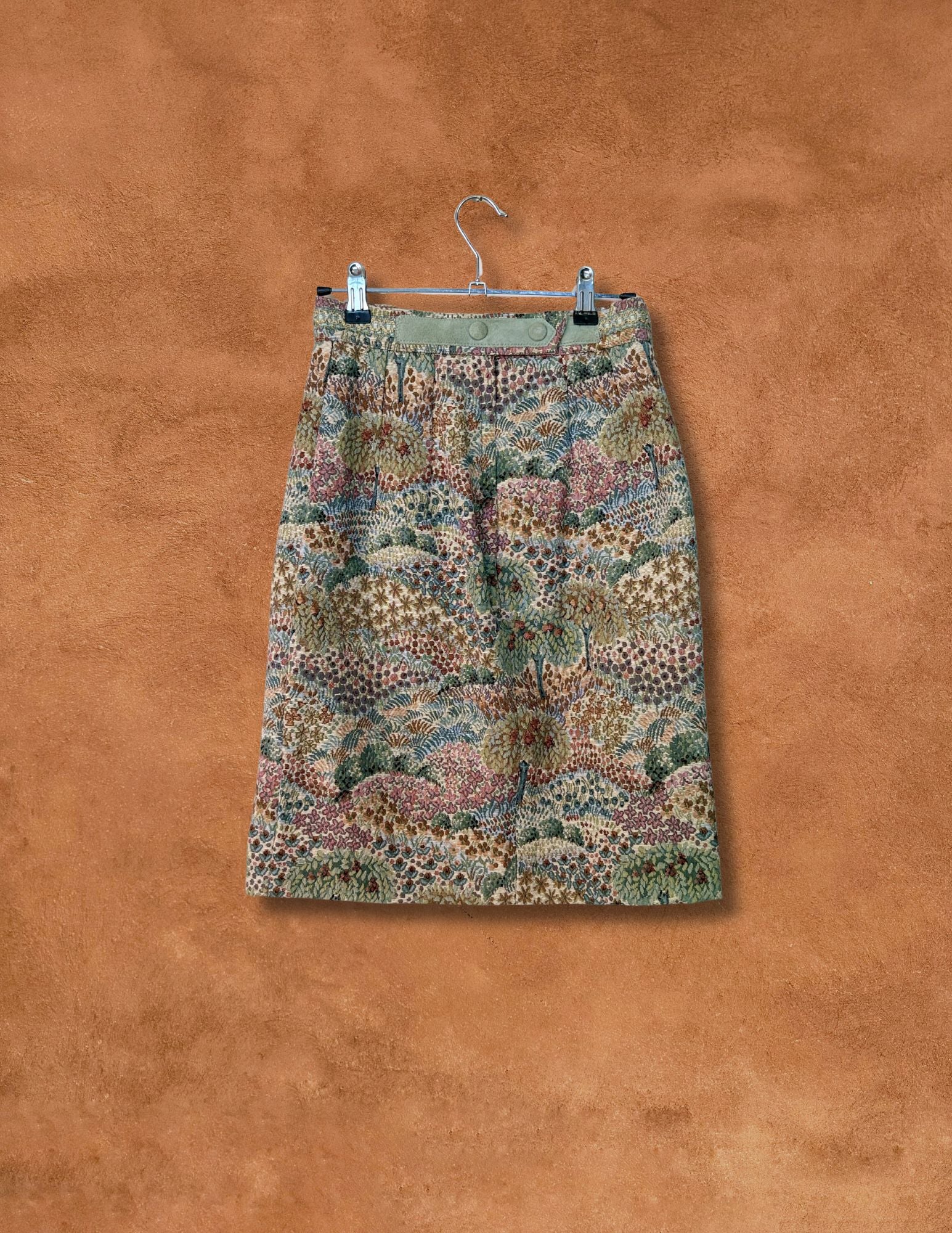 Vintage 80s Tapestry Skirt 25 x 22