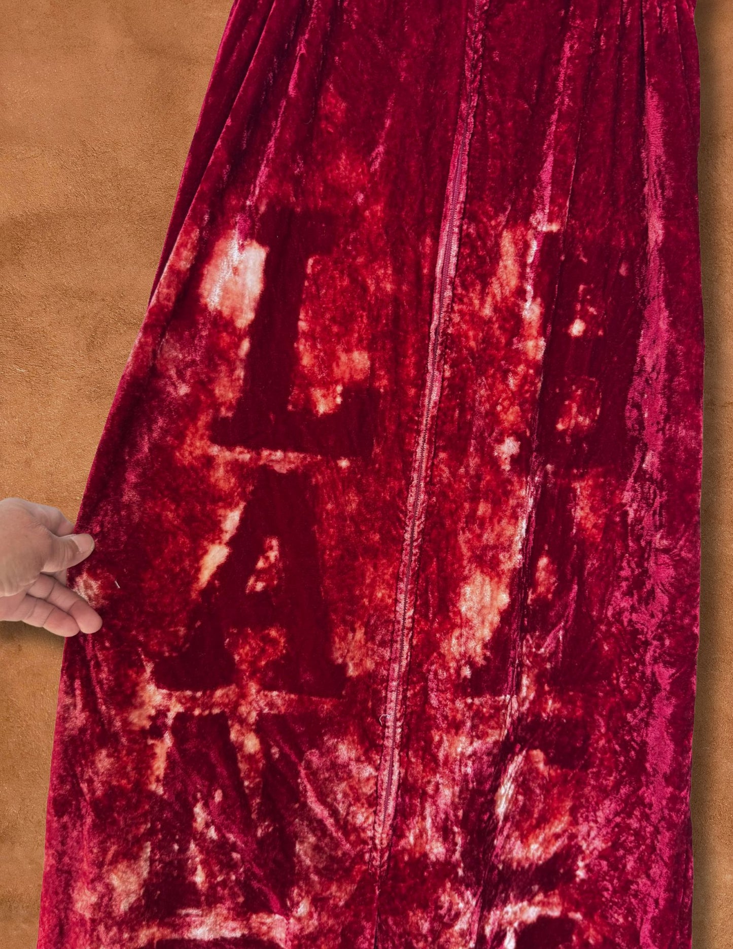 Upcycled Vintage 80s Velvet Dress - Land Back