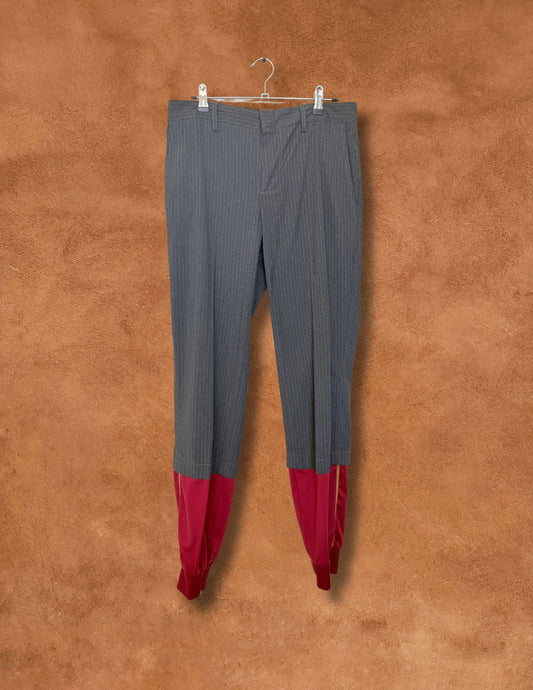 Vintage 90s Menswear Pinstripe Hybrid Pant
