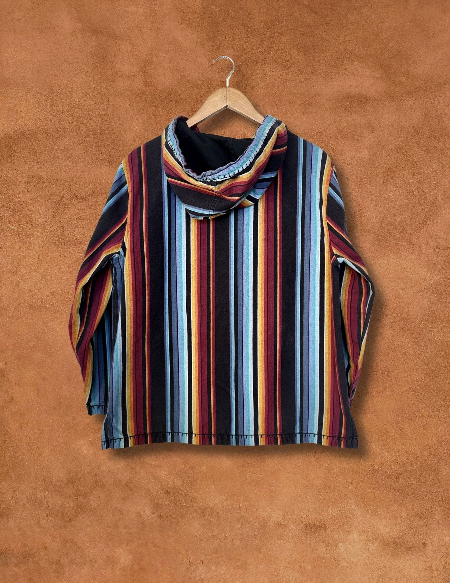 Vintage 90s Serape Stripe Hoodie  46 x 27