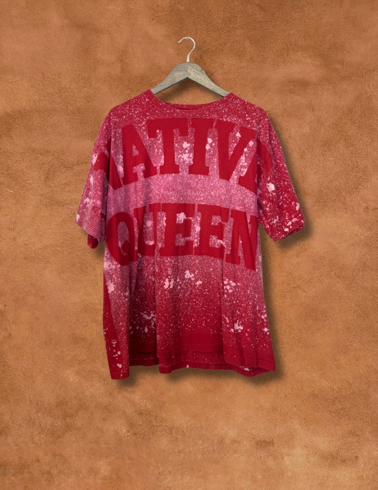Upcycled Vintage Tee- 52 x 29 Native Queen
