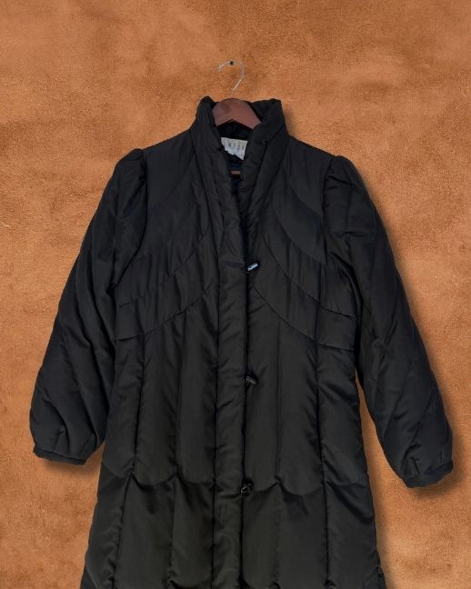 Vintage 80s Goose Down Puffer Duster
