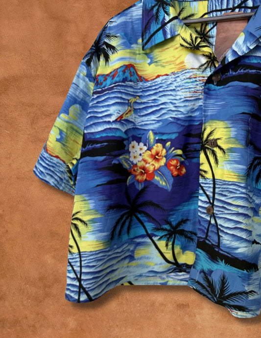 Vintage 80s Surf Shirt 54 x 22