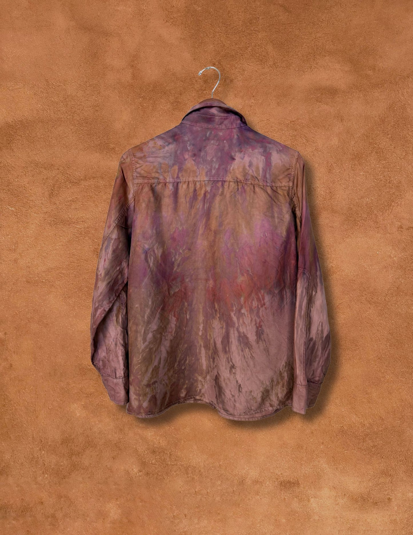 Upcycled Vintage Silk Shirt 46 x 27