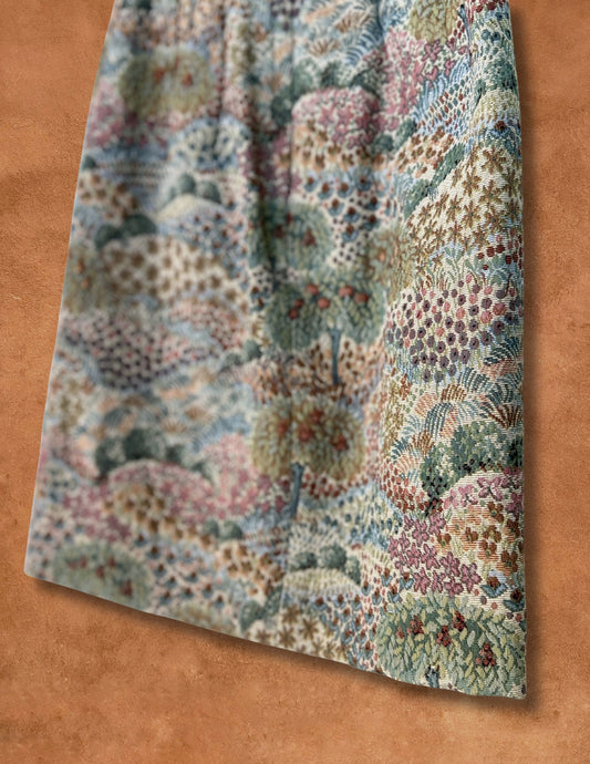 Vintage 80s Tapestry Skirt 25 x 22