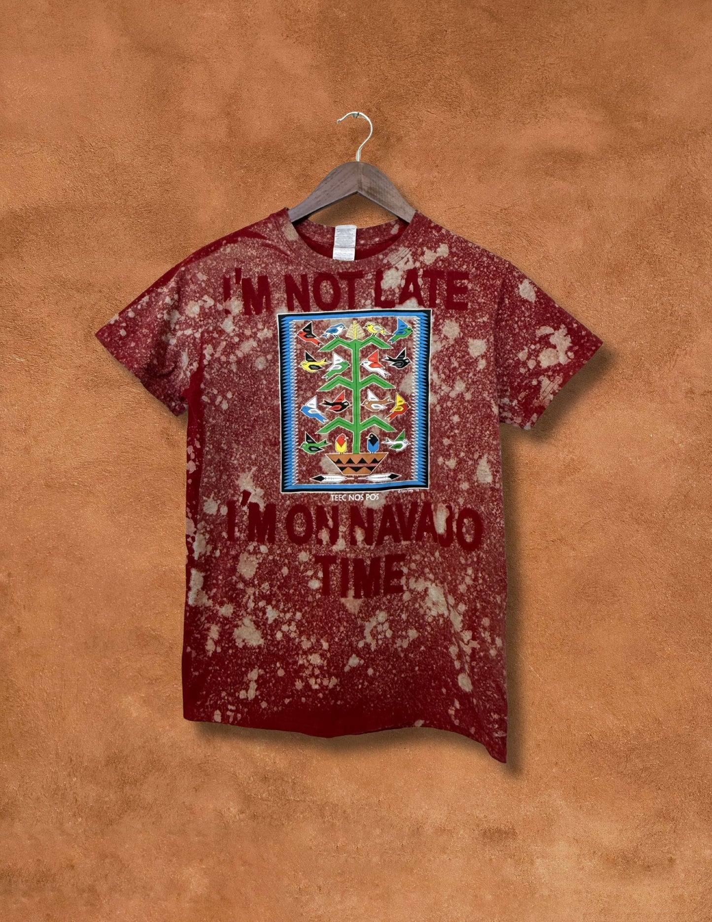 Upcycled Vintage Tee- 34 x 25 Navajo Time