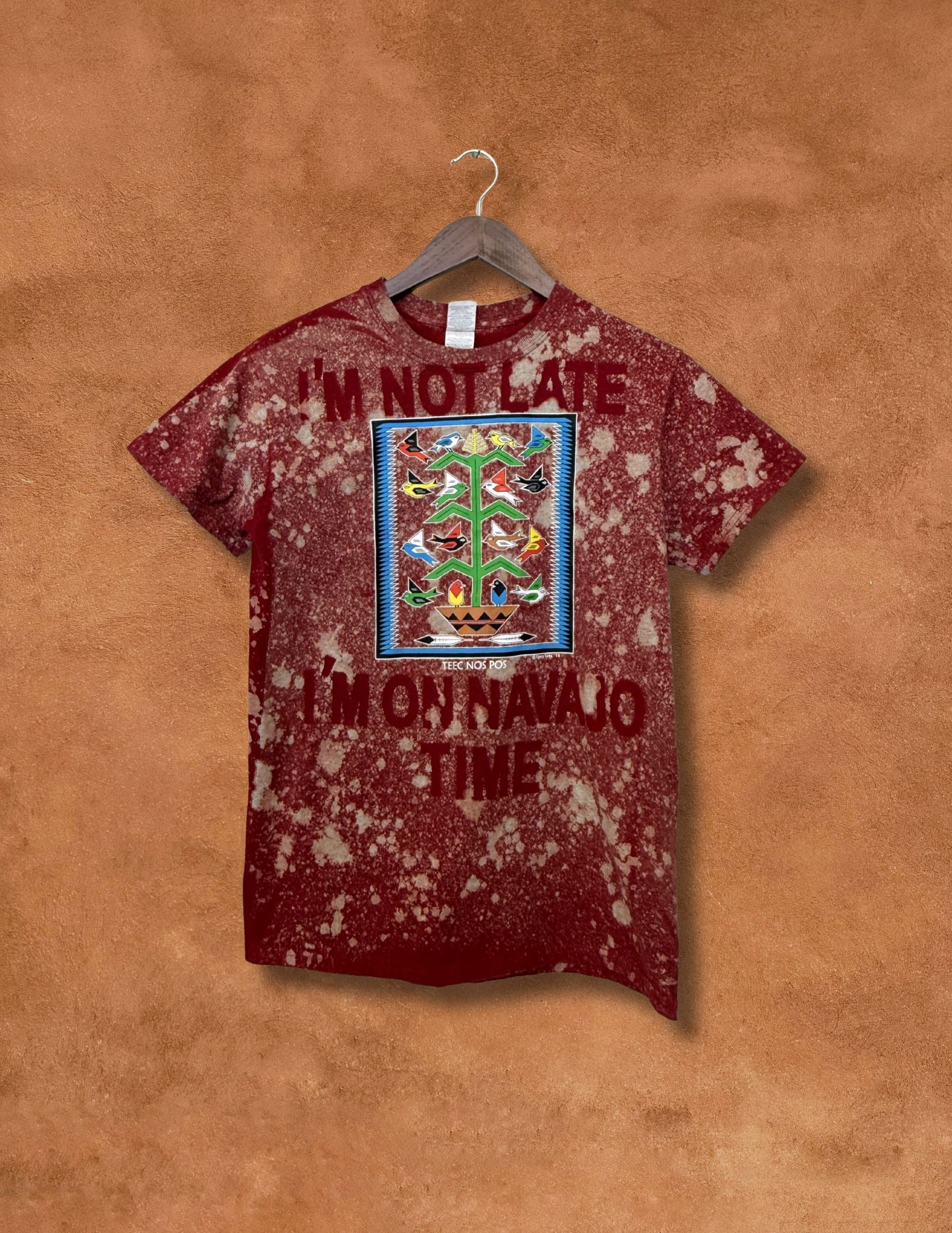 Upcycled Vintage Tee- 34 x 25 Navajo Time