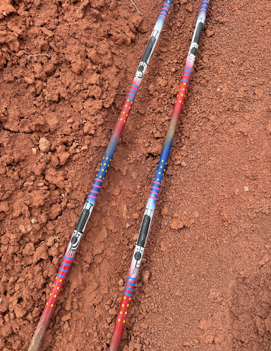 Navajo Made Handpainted Arrows- Pair
