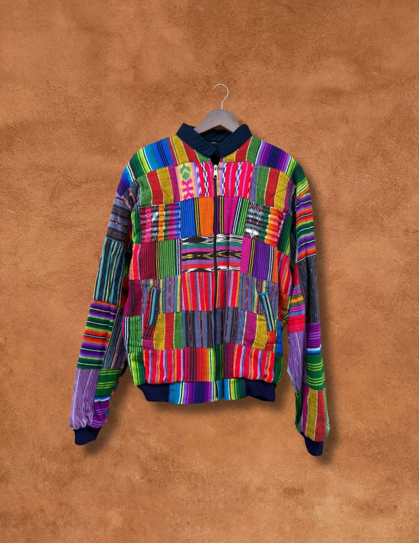 Vintage 80s Guatamalan Patchwork Jacket
