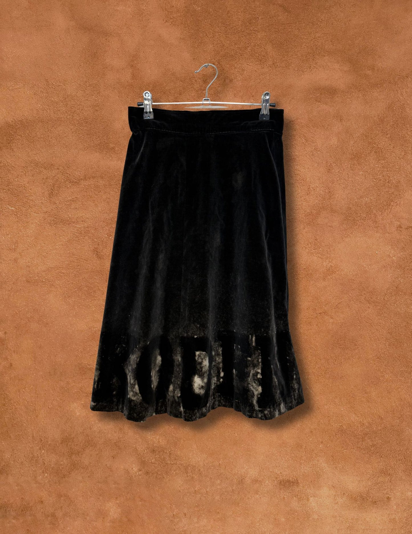 Upcycled Vintage Velvet Skirt- Skoden 26 x 26