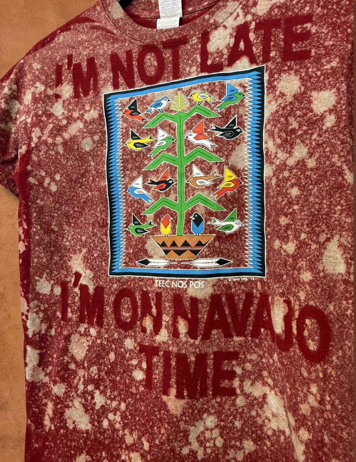 Upcycled Vintage Tee- 34 x 25 Navajo Time