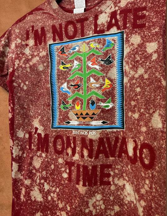 Upcycled Vintage Tee- 34 x 25 Navajo Time