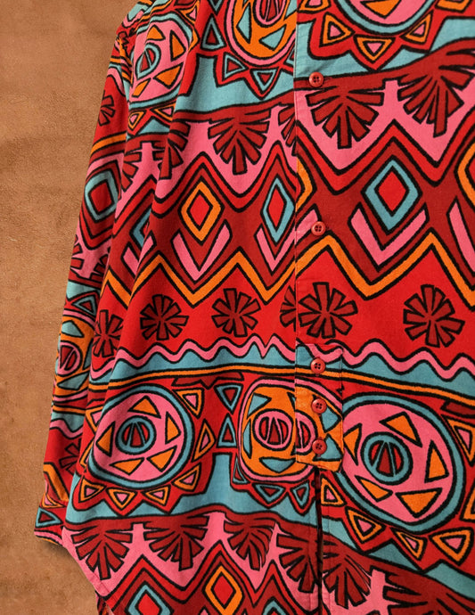 Vintage 80s  Southwest Shirt 48 x 30