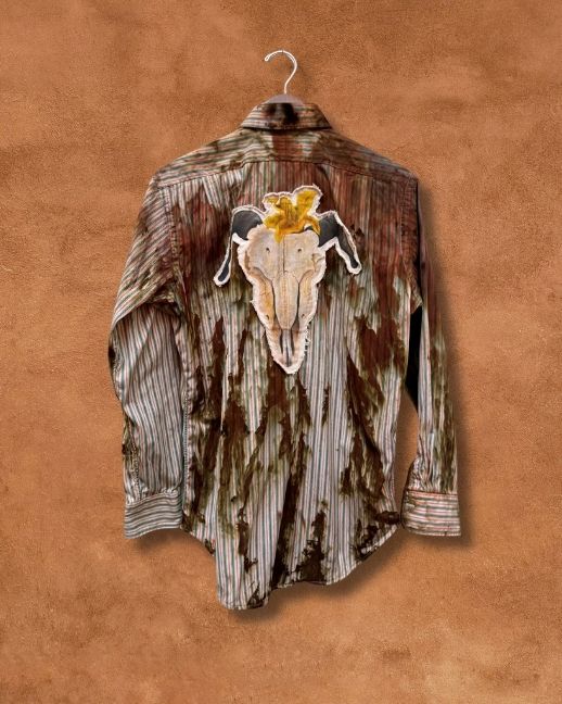 Upcycled Vintage Southwest Shirt 50 x 31 by Alexandra Barton