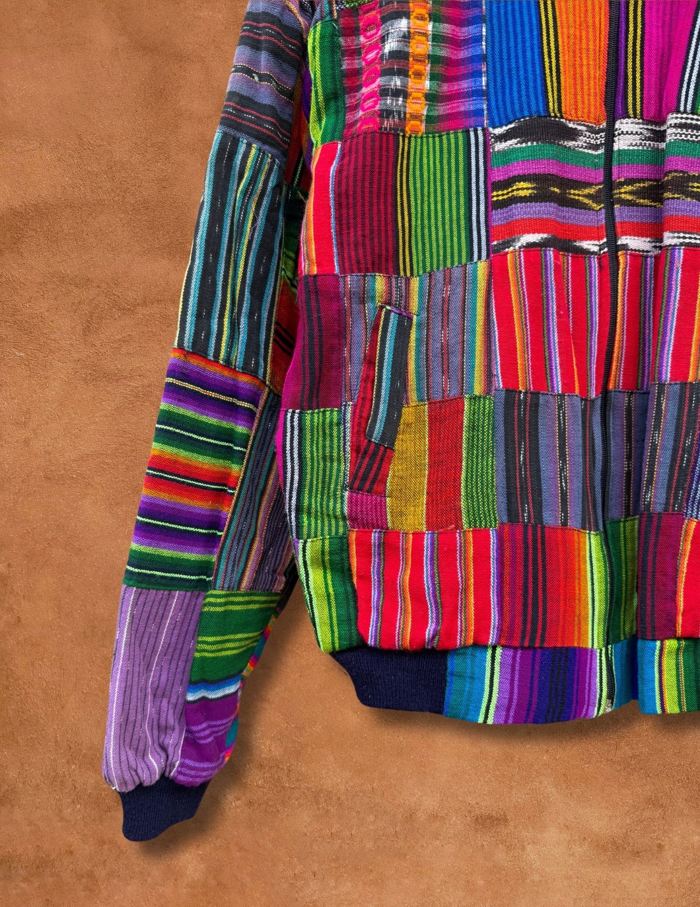 Vintage 80s Guatamalan Patchwork Jacket