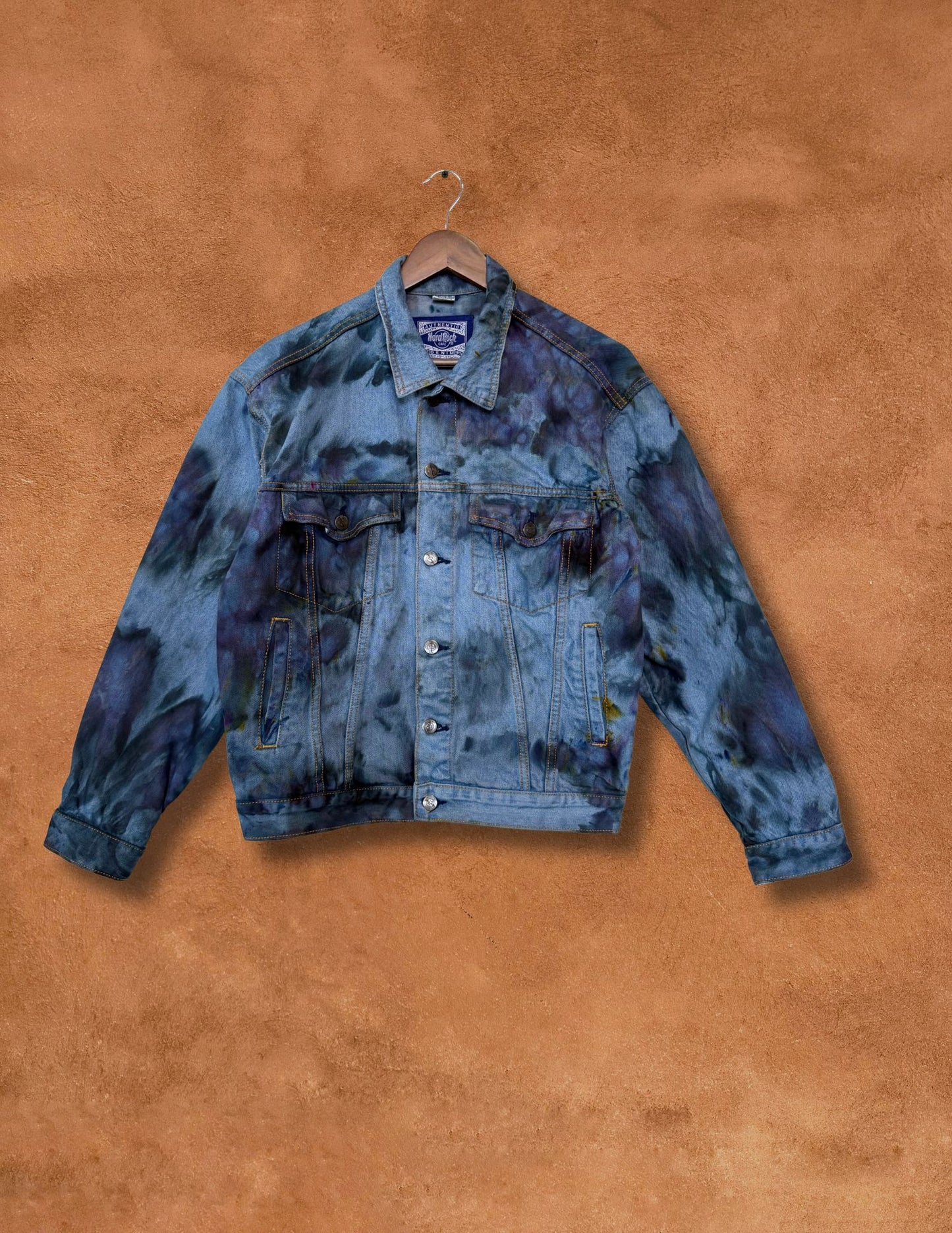 Upcycled 90s Vintage Hard Rock Denim Jacket