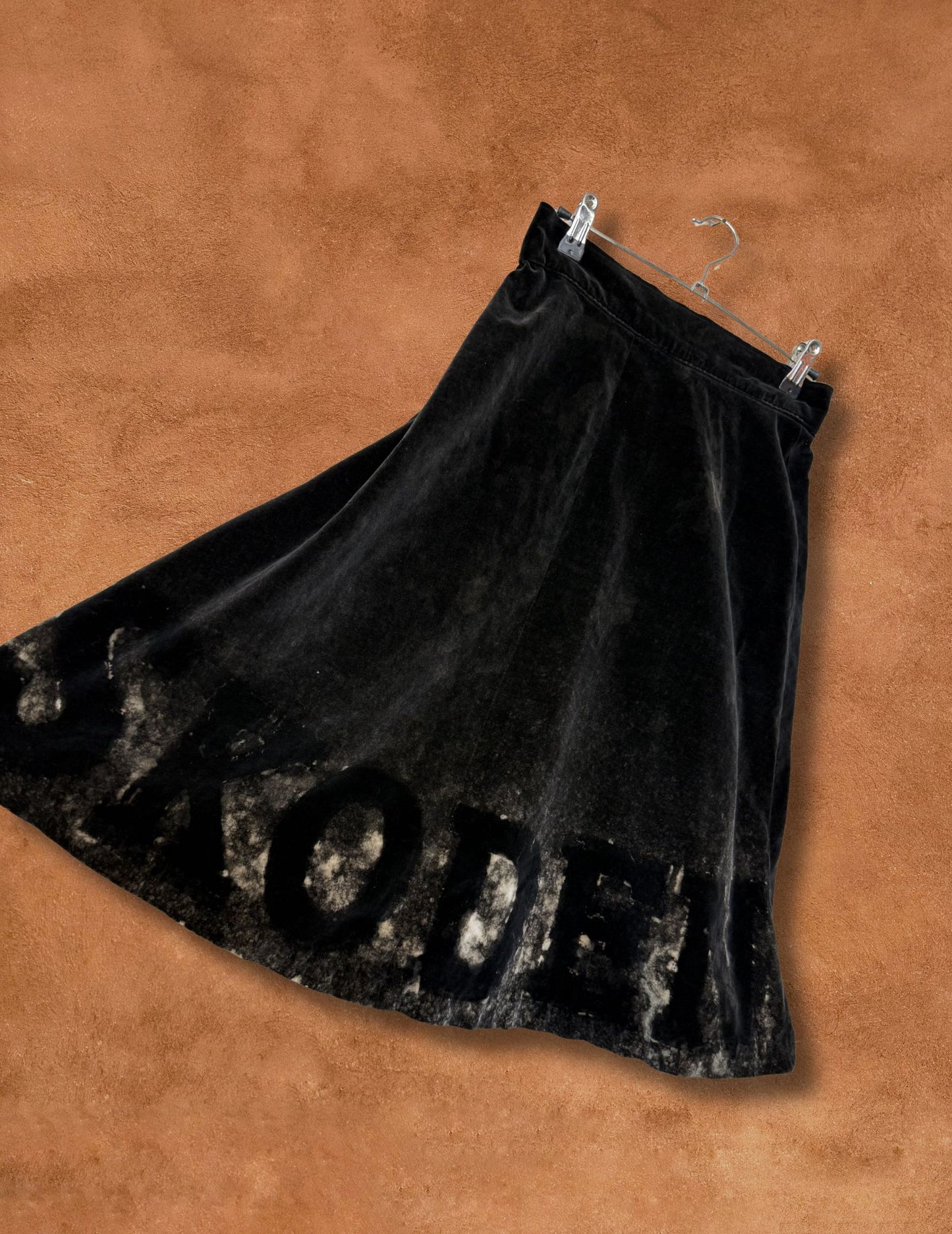 Upcycled Vintage Velvet Skirt- Skoden 26 x 26
