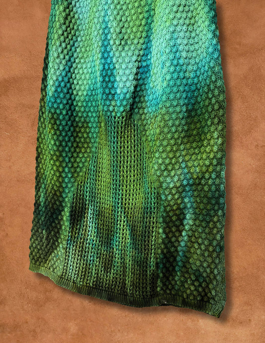 Vintage 80s Knit Hand Dyed Skirt