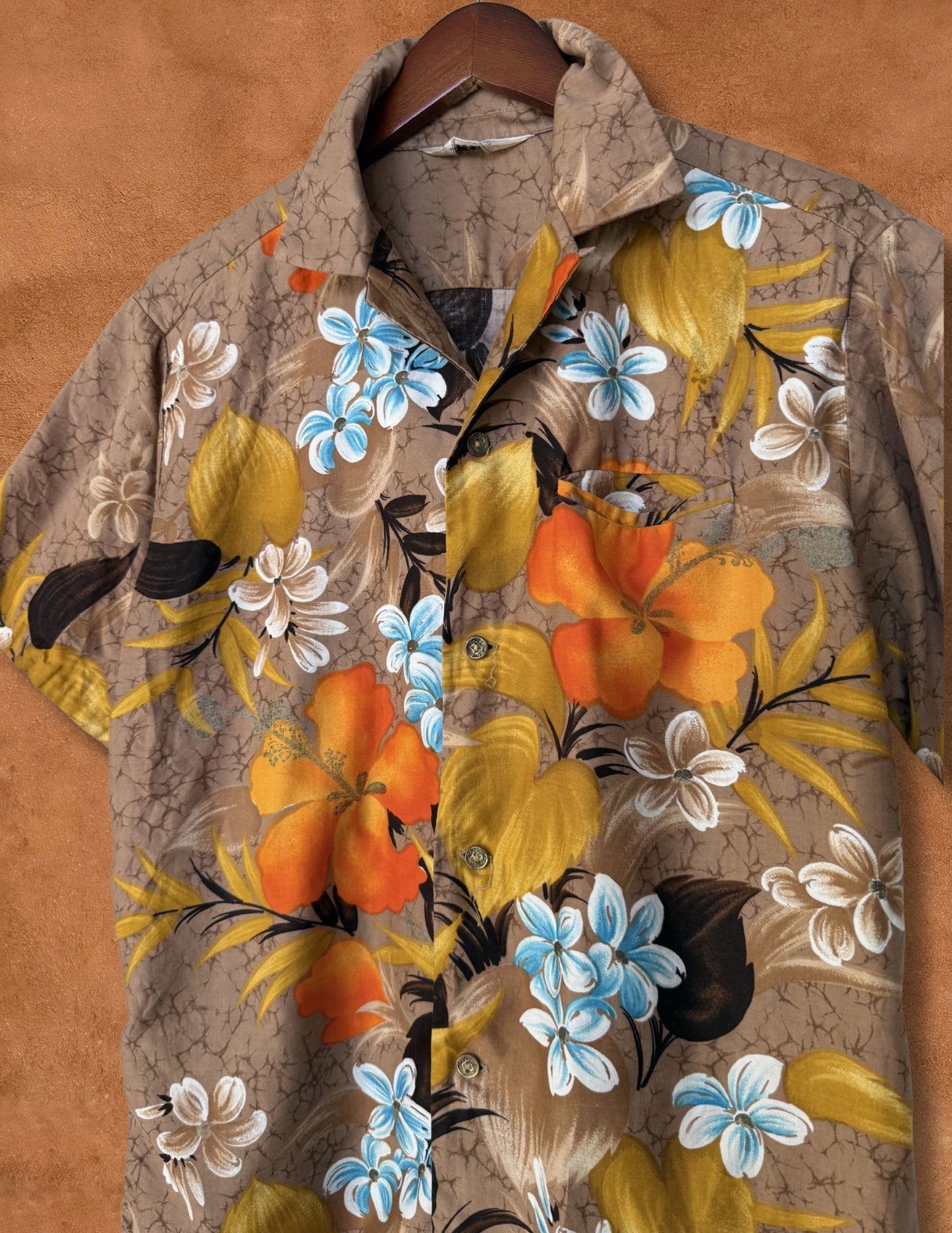 Rare Vintage 50s Surf Shirt 48 x 28