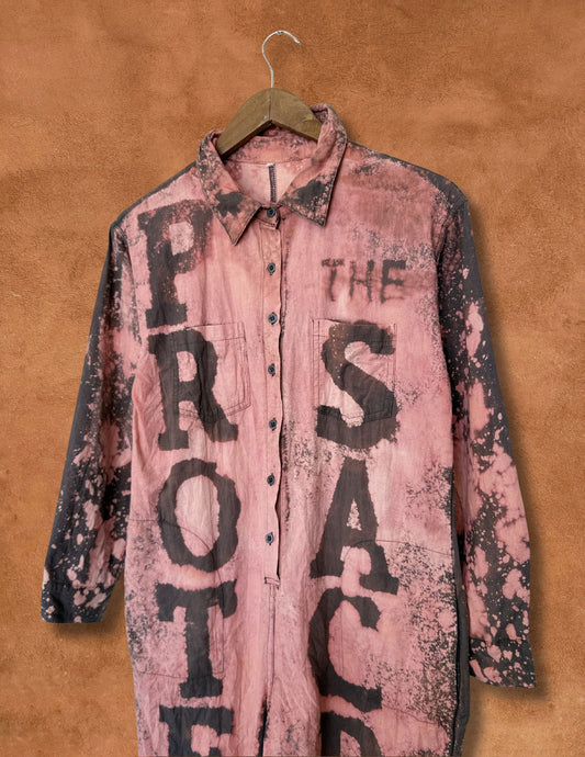 Upcycled Vintage Hand Dyed Flysuit- Protect The Sacred