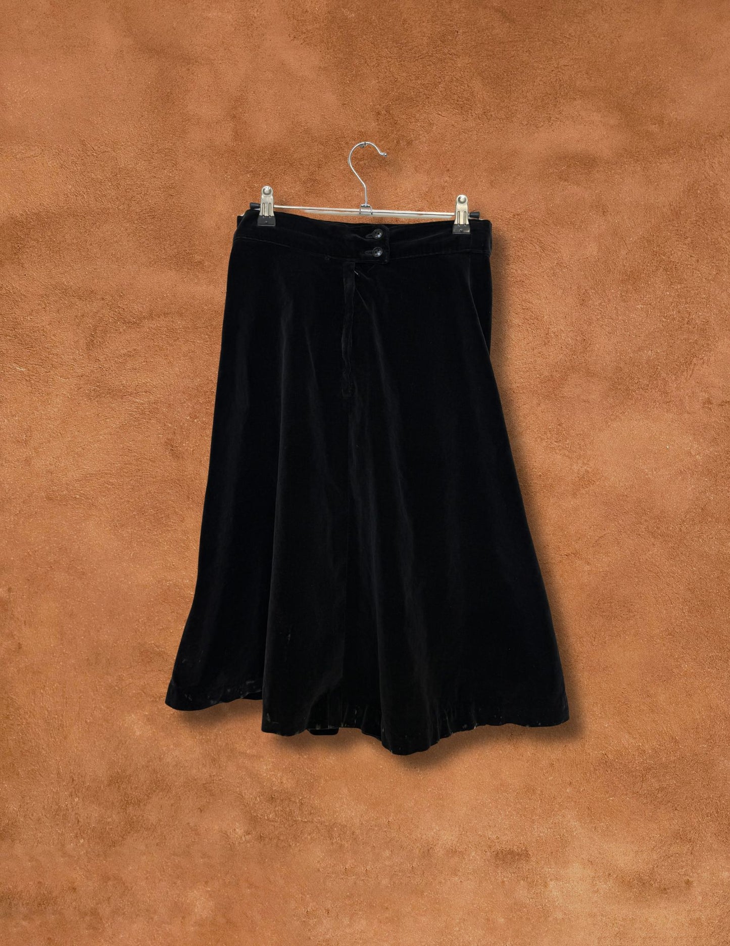 Upcycled Vintage Velvet Skirt- Skoden 26 x 26