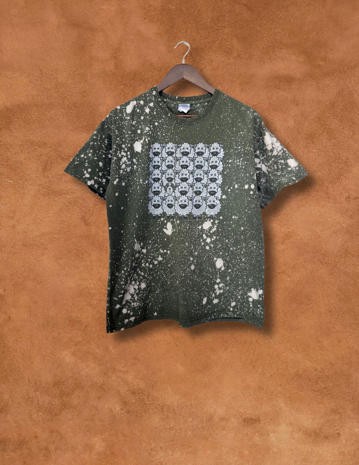 Upcycled Vintage Tee- 44 x 27 Sheep is Life