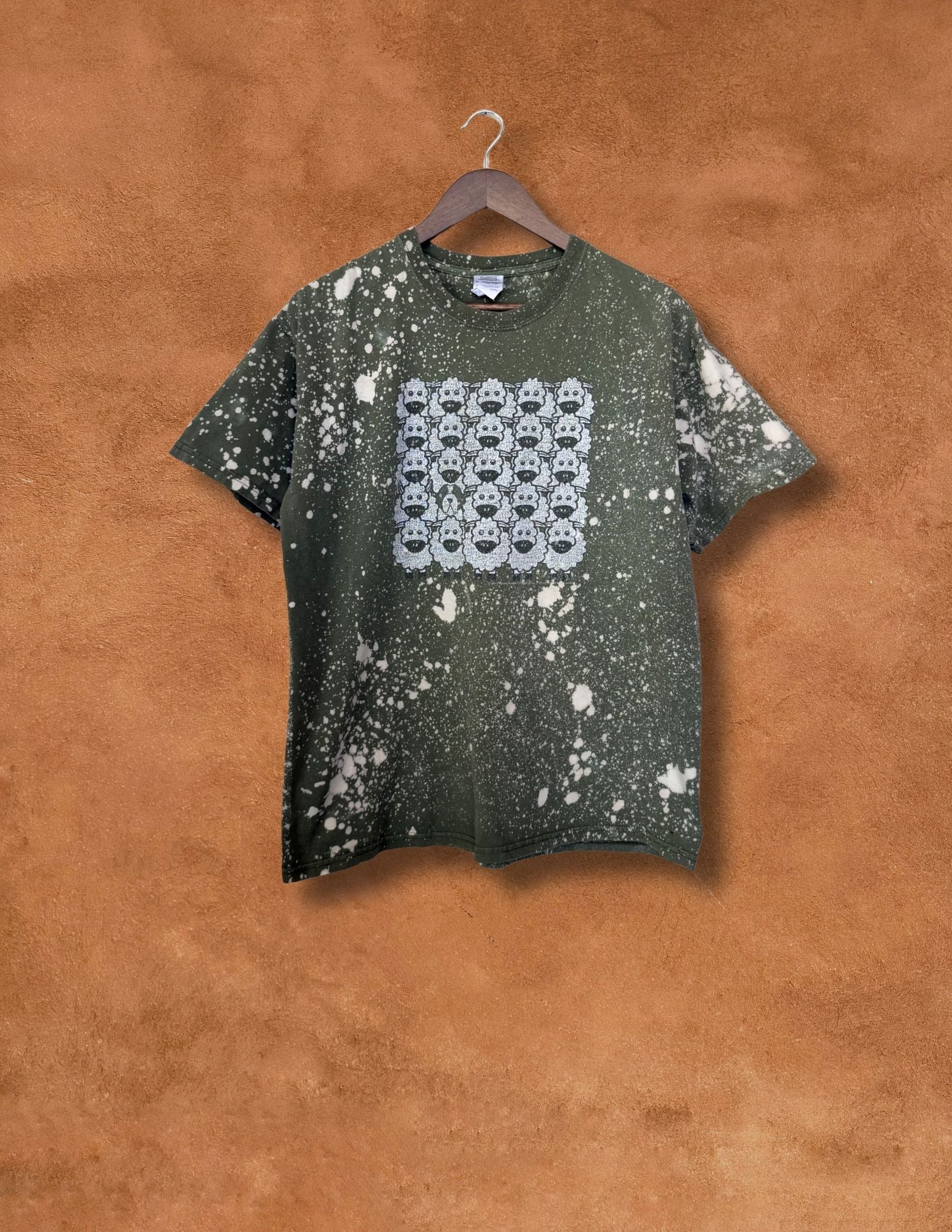 Upcycled Vintage Tee- 44 x 27 Sheep is Life