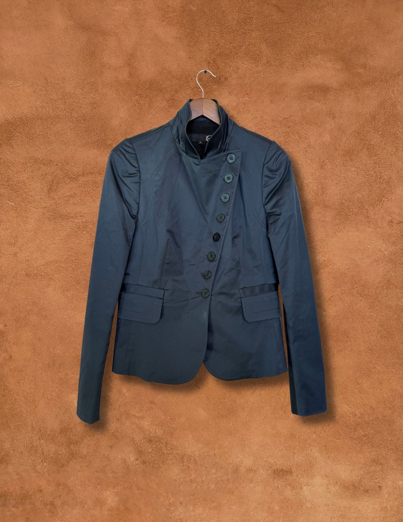 Vintage 1990s Roberto Cavalli Satin Cotton Jacket