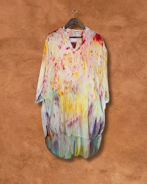 Limited Edition Hand Dyed Gauze Shirts - Rainbow