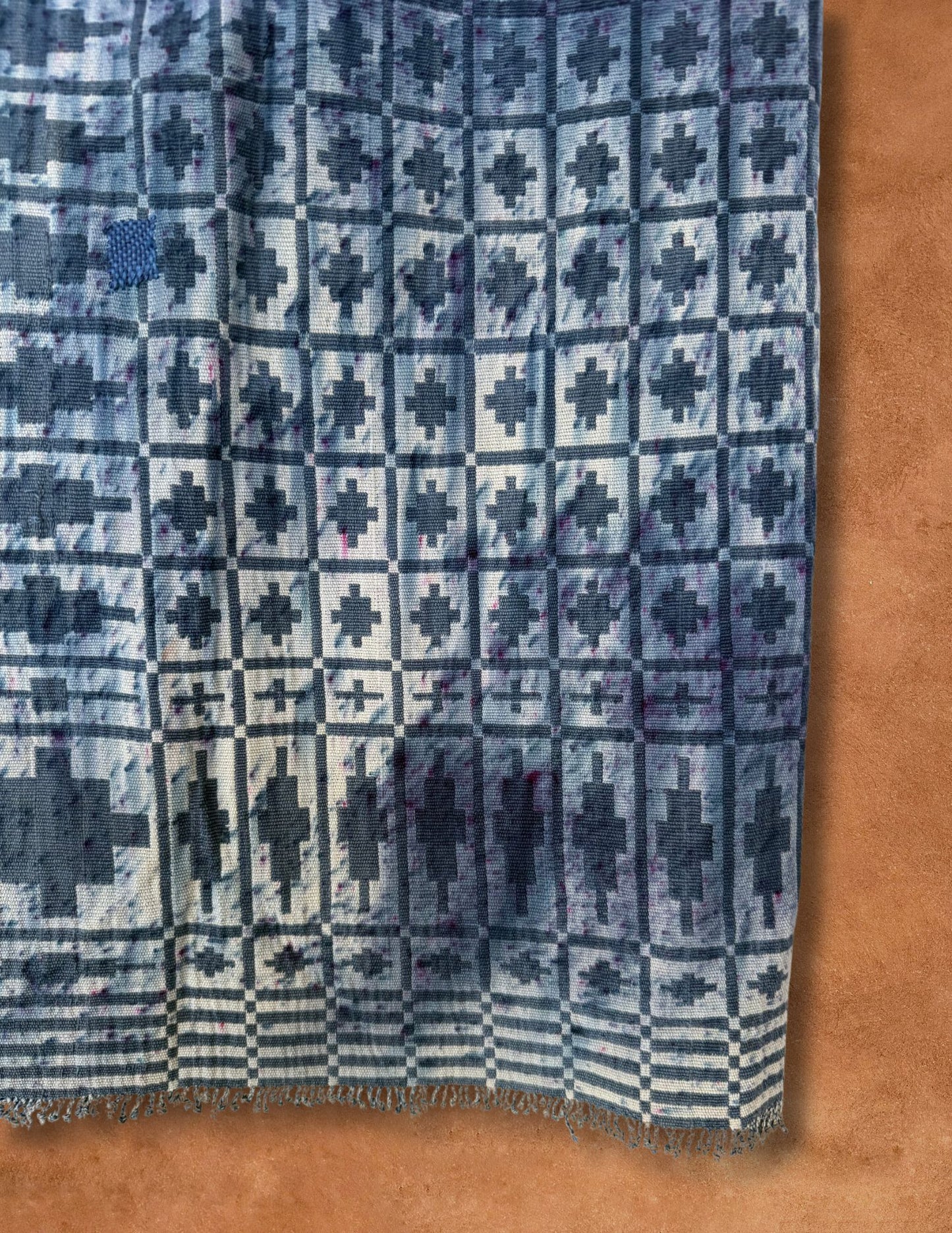 Upcycled Vintage Overshot Wrap Skirt