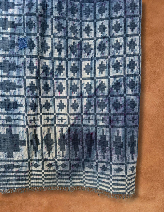 Upcycled Vintage Overshot Wrap Skirt