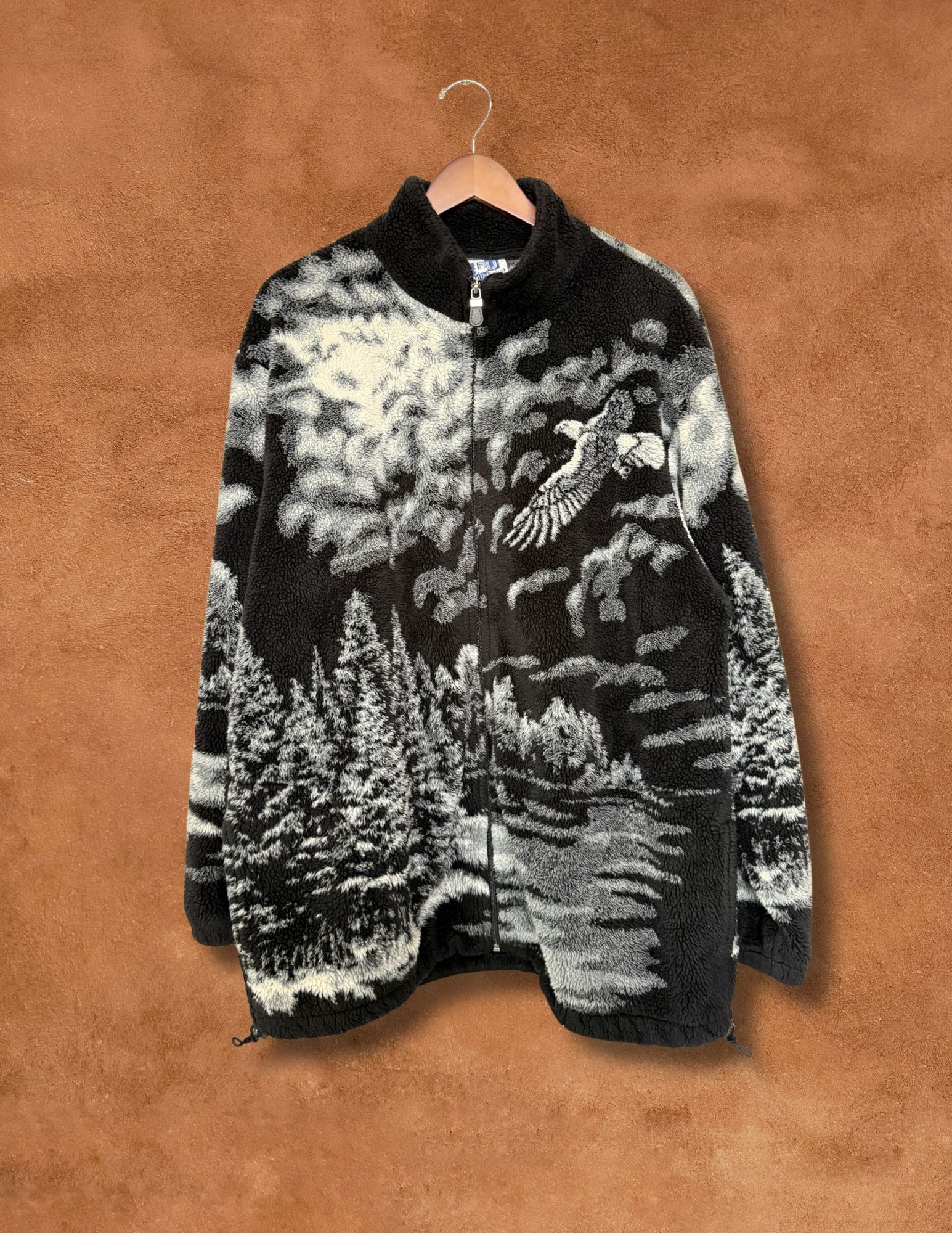 Vintage 90s Fleece Eagle Jacket 54 x 31