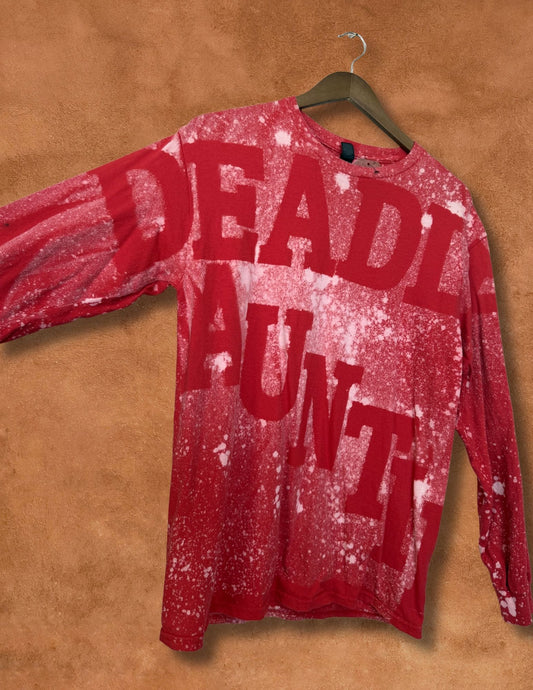 Upcycled Vintage Tee- 40 x 28 Deadly Auntie