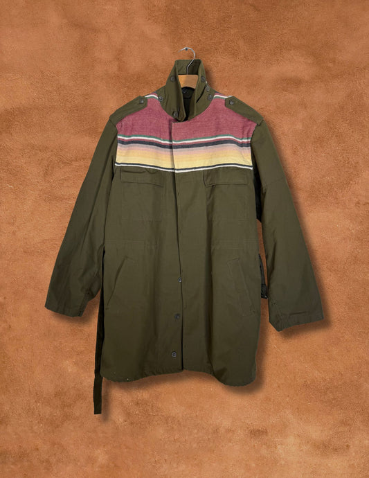 Upcycled Military Field Jacket — Midcentury Blanket Edition E