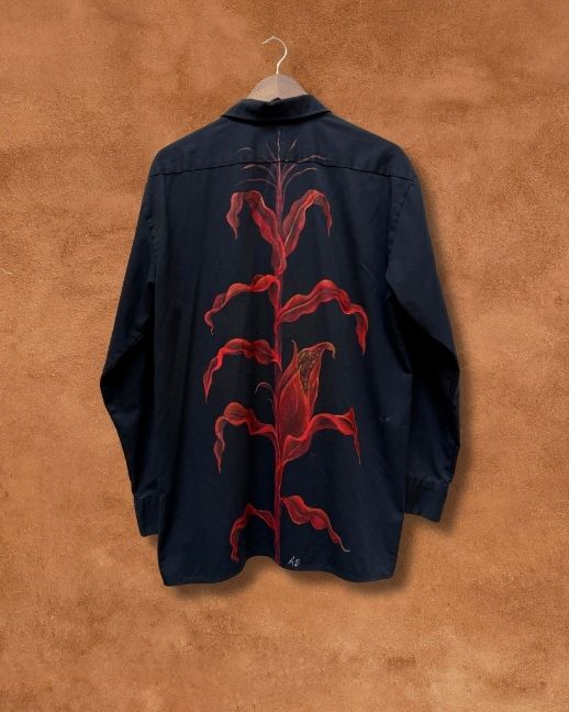 Handpainted Vintage Workwear Shirtjacket L by Alexandra Barton
