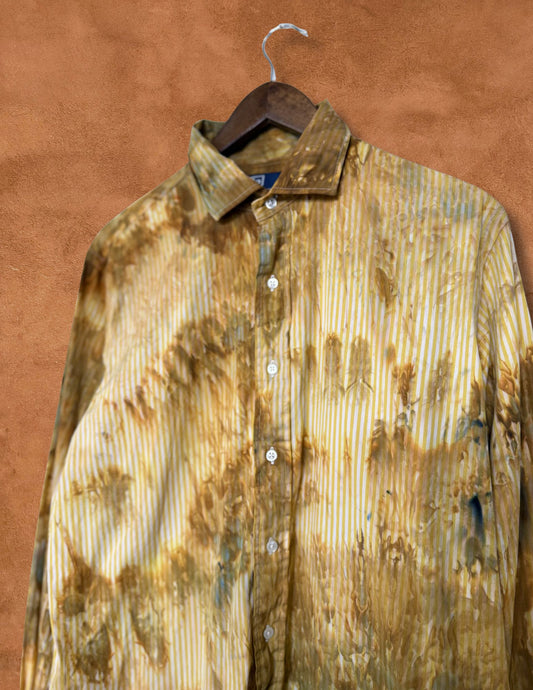 Upcycled Vintage Menswear Shirt 48 x 29