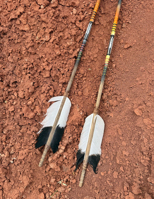 Navajo Made Handpainted Arrows- Pair