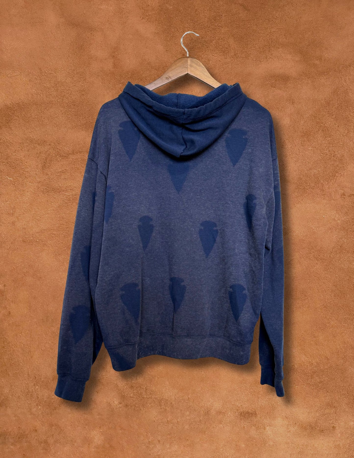 Upcycled Vintage Zip Hoodie- 50 x 28 Arrowhead