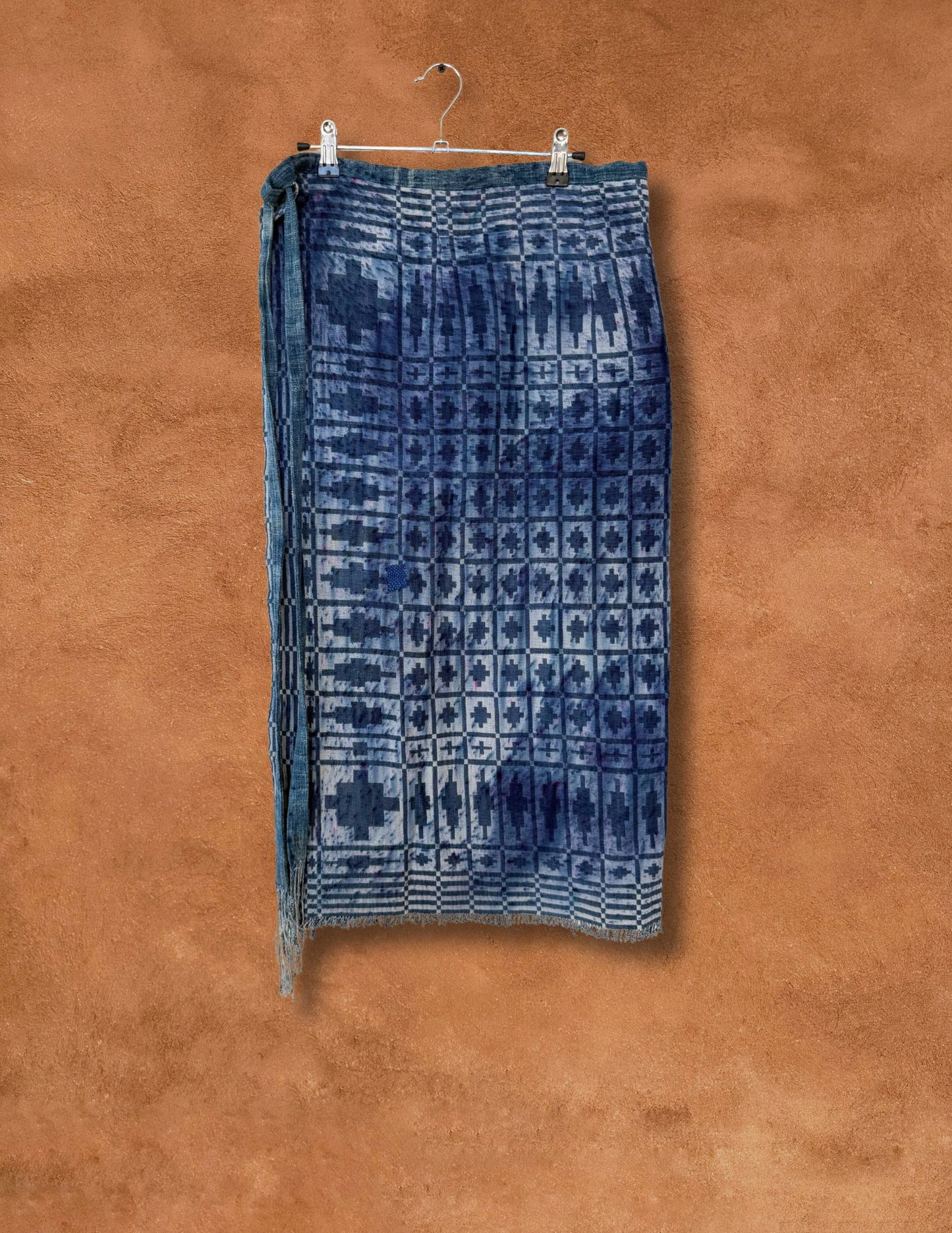 Upcycled Vintage Overshot Wrap Skirt