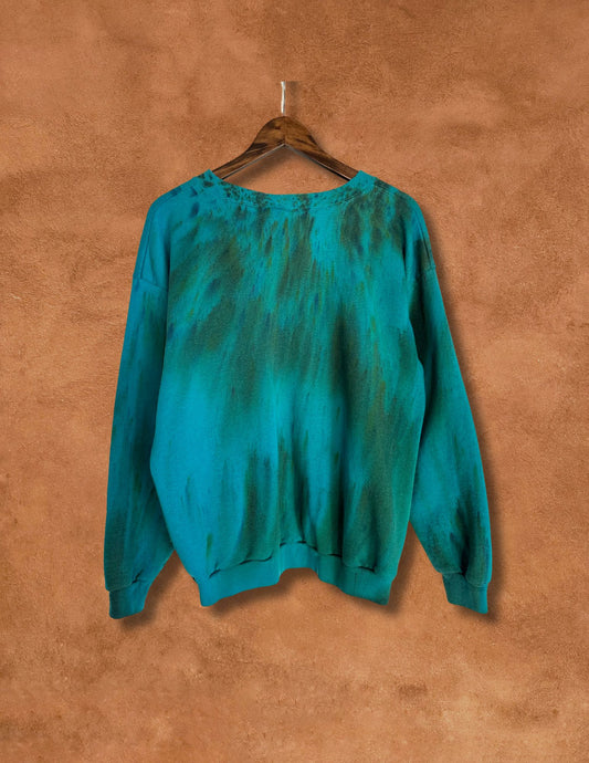 CAT LADY Upcycled Vintage 80s Cat Sweatshirt