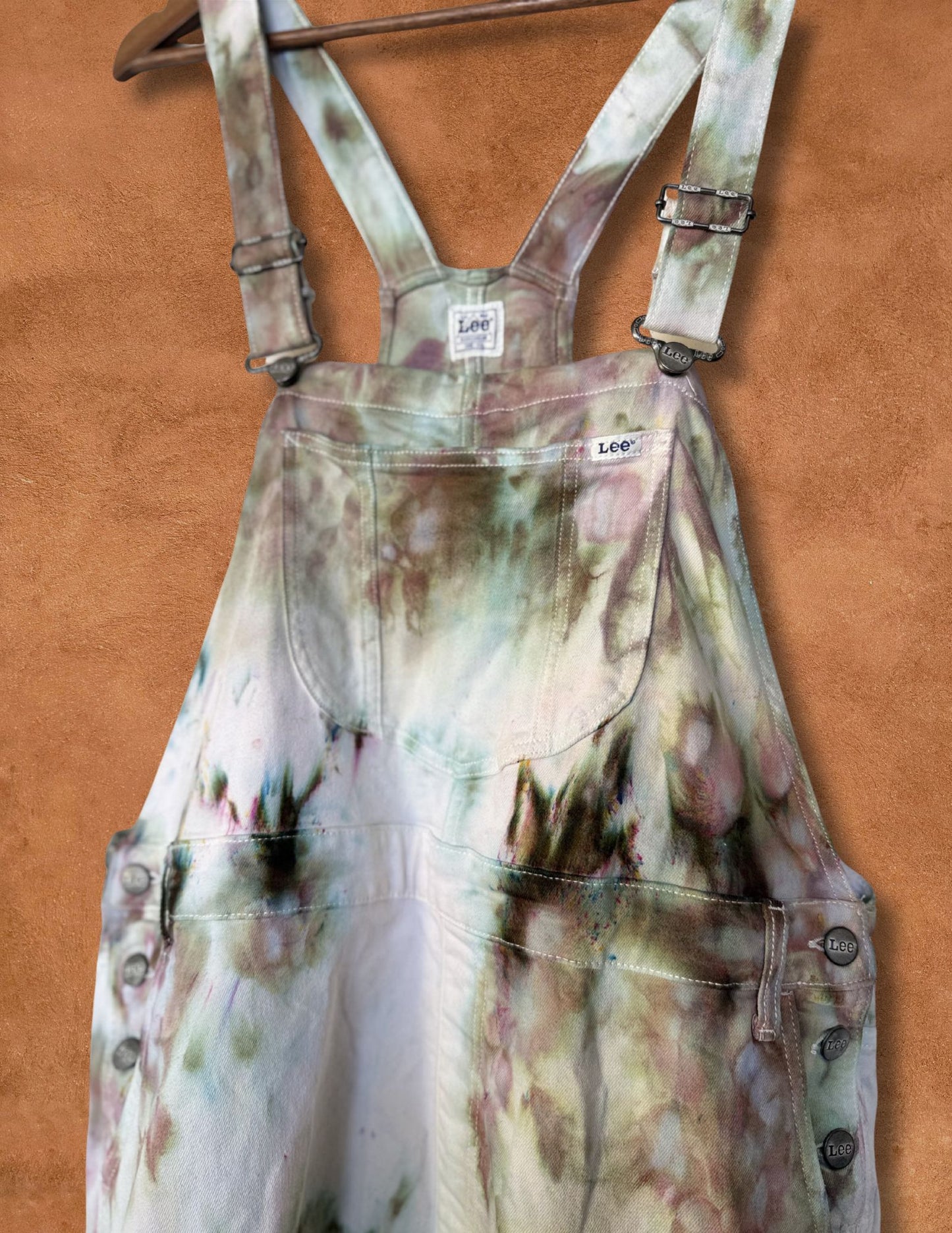 Upcycled Vintage 80s Denim Short Overalls 44 x 5