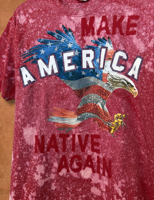 Upcycled Vintage Tee-38 x 27 Make America