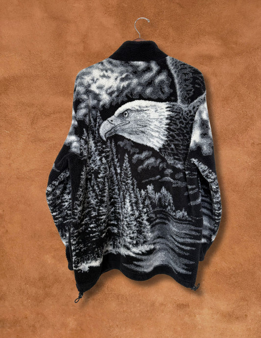 Vintage 90s Fleece Eagle Jacket 54 x 31