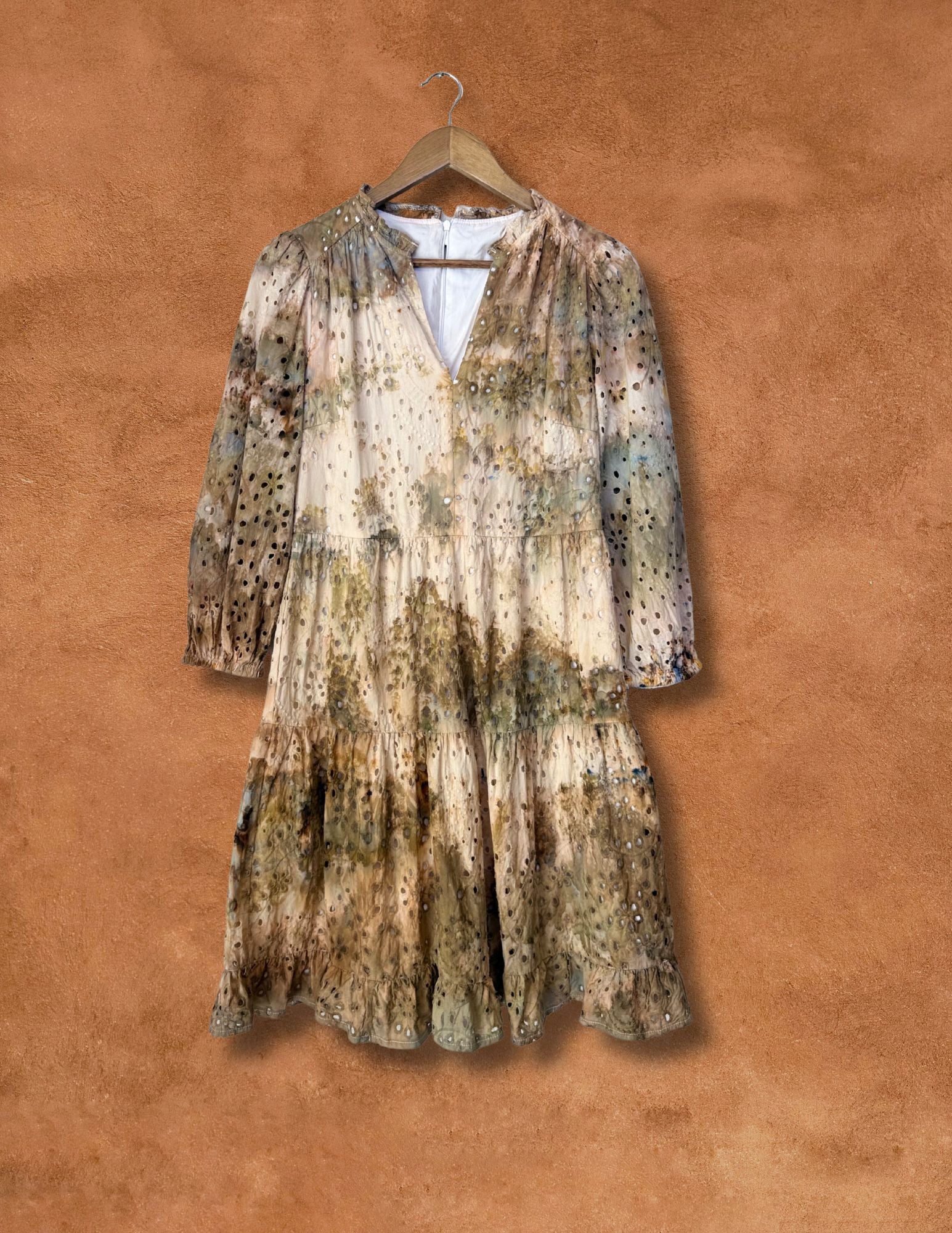Upcycled Vintage Eyelet Dress 40 x 34